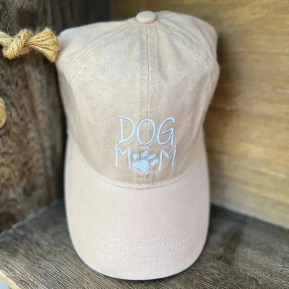 NEW DOG MOM David & Young Embroidered Baseball Hat/Cap w/ embroidered lettering - Picture 2 of 6
